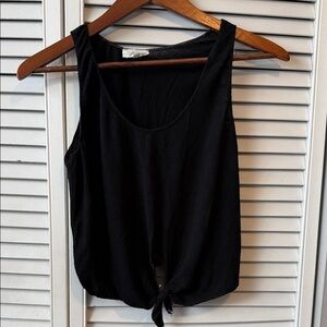Wilfred Black Tie-Front Tank Top